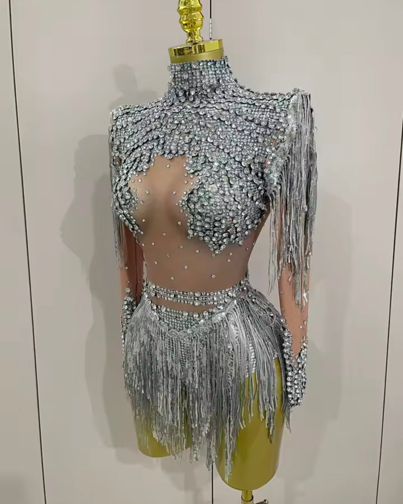 DRESS - STRASS SILVER