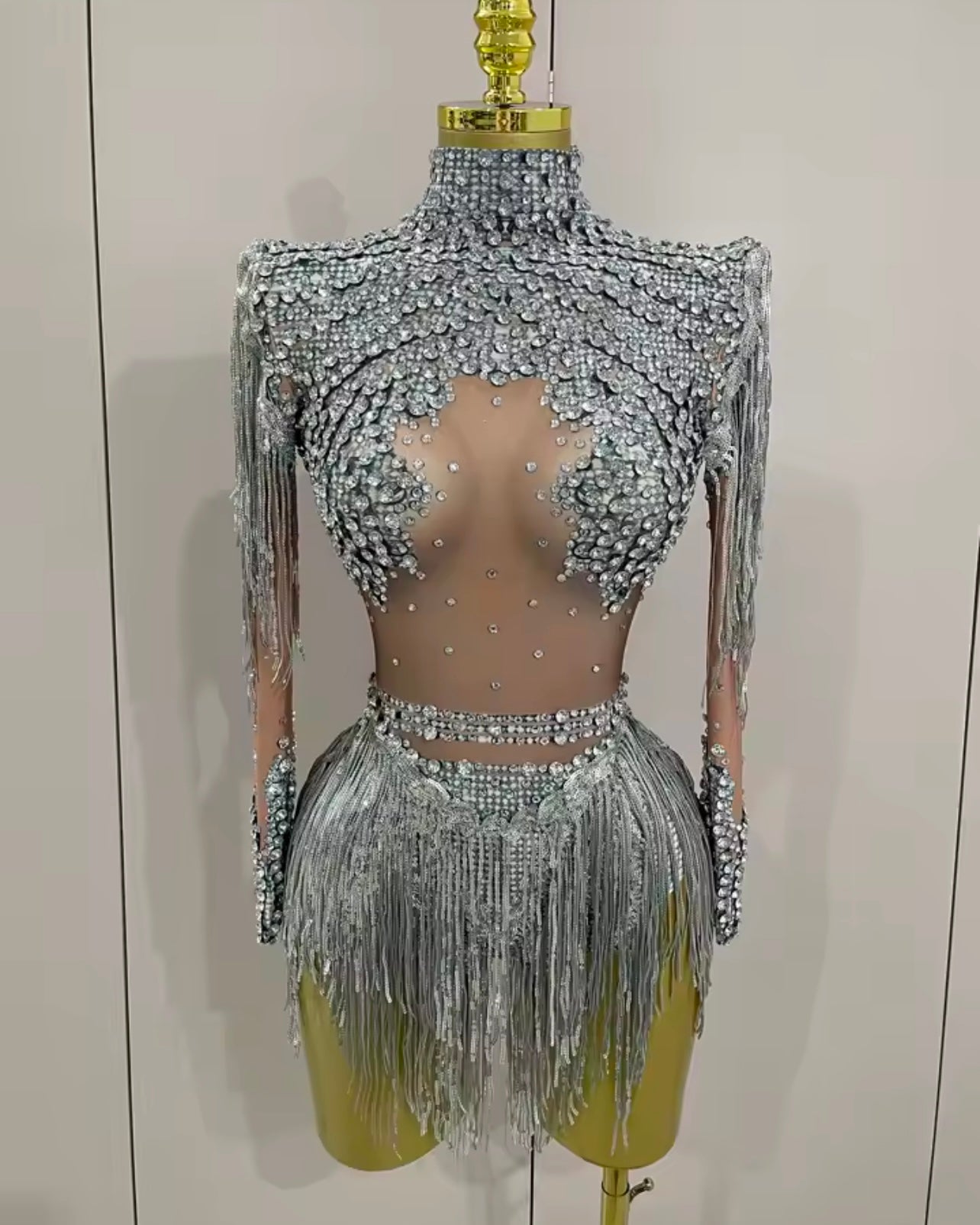 DRESS - STRASS SILVER