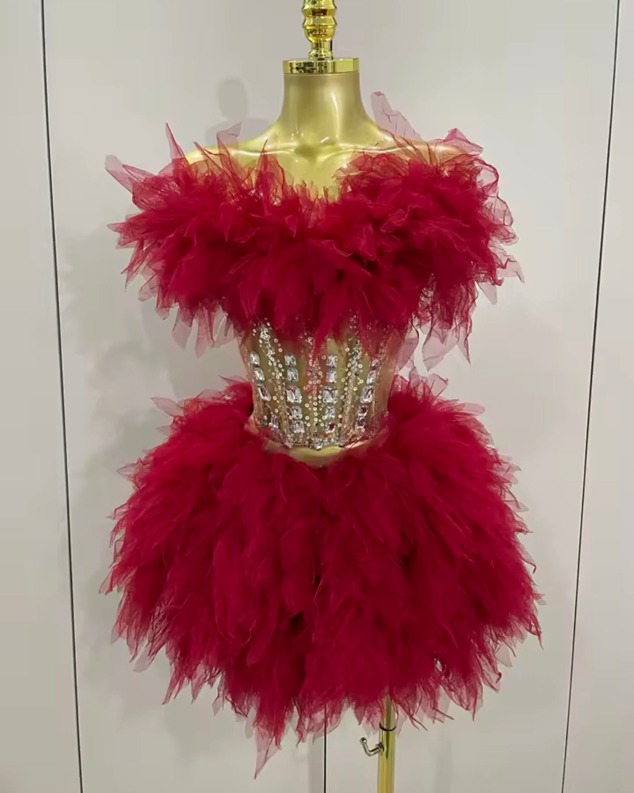 DRESS - CYCLAMEN RED