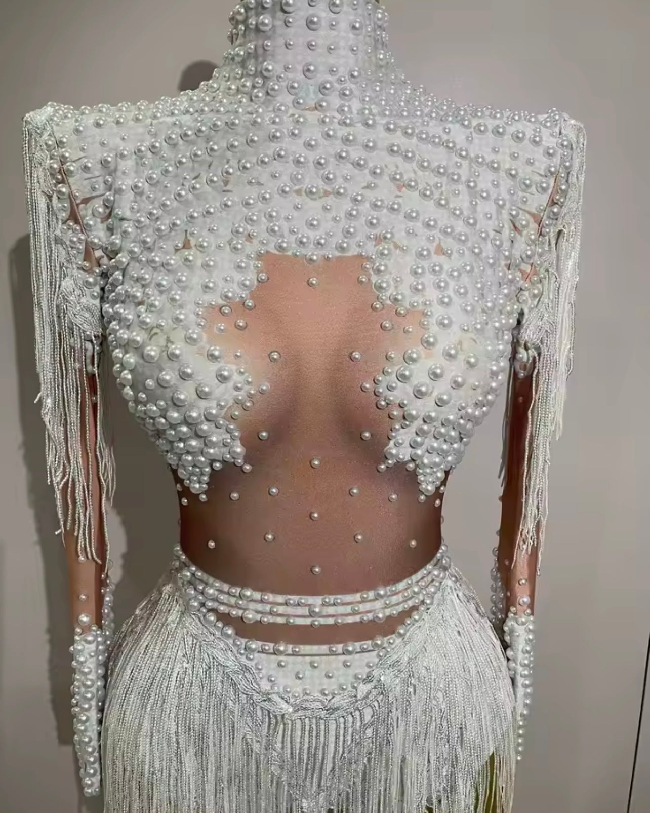 DRESS - STRASS WHITE