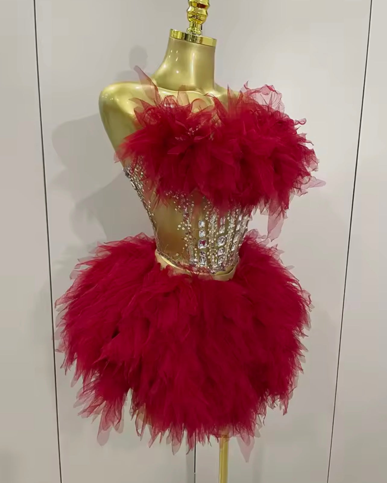 DRESS - CYCLAMEN RED